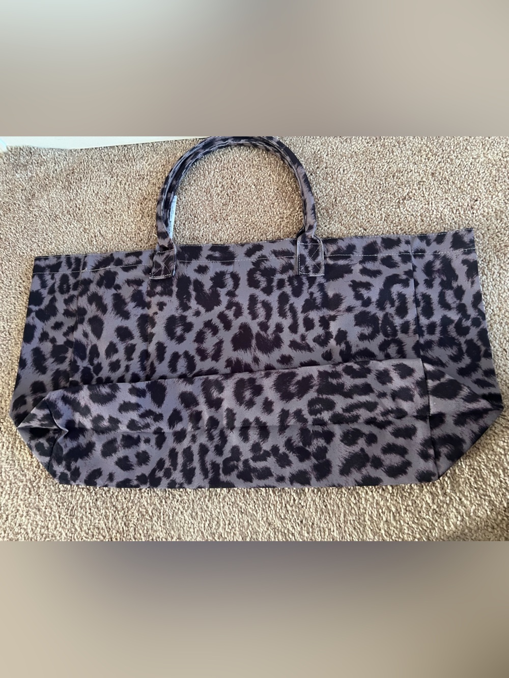 Soma Leopard Print weekender Tote Bag - Gray/Black